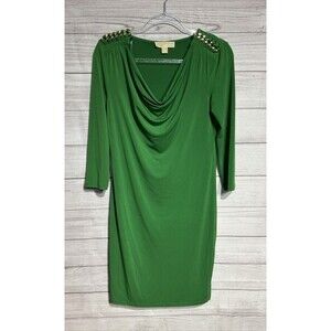 Michael Kors Kelly Green Midi Dress SIZE SMALL